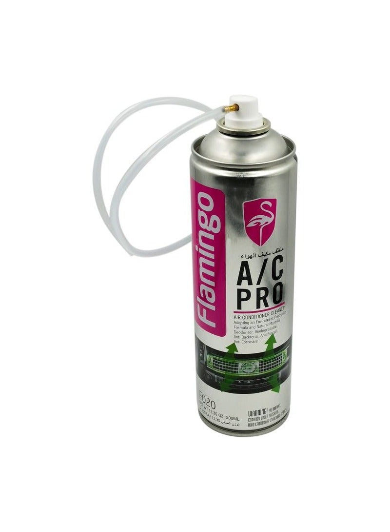 Flamingo A/C Pro Car Air Conditioner Cleaner Spray 500ml – Removes Odor, Dust & Bacteria, Improves Cooling Performance, Eco-Friendly AC Vent & System Cleaner - Image 3