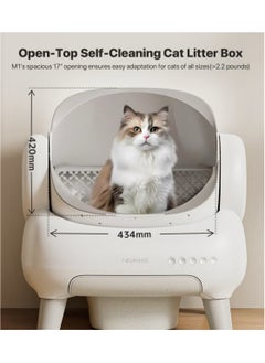 Neakasa Neakasa⁺ M1 Open-Top Self-Cleaning Smart Cat Litter Box, Automatic Cat Litter Box With APP Control, Odor-Free Waste Disposal Bags & Litter Mat Included. [Full Pack Set + 12 Months International Warranty].  - Image 2