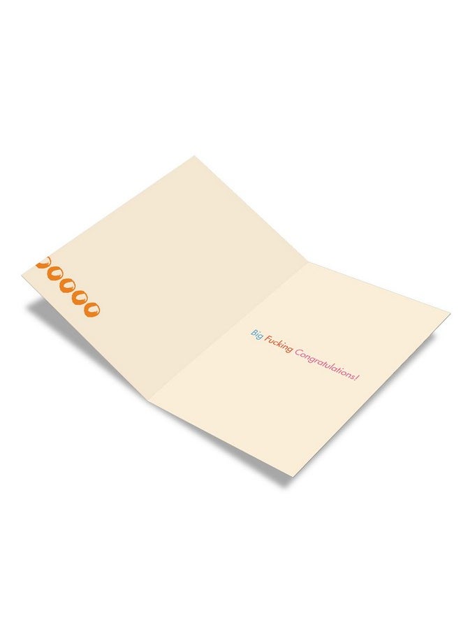 NobleWorks - 1 Funny Adult Congratulations Card With Envelope Congrats Greeting Appreciation Sooooo Proud C6410Cgg - Image 1