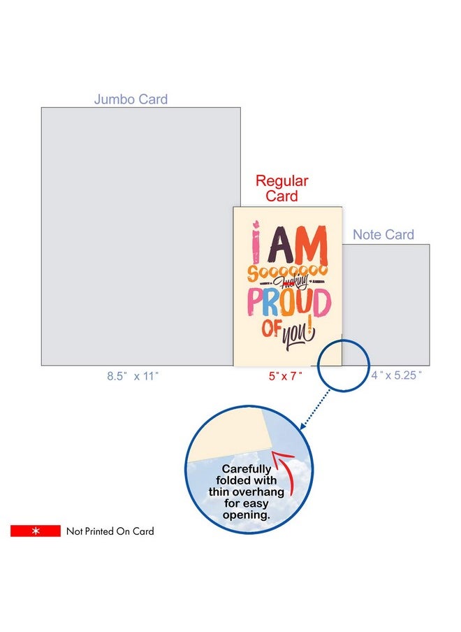 NobleWorks - 1 Funny Adult Congratulations Card With Envelope Congrats Greeting Appreciation Sooooo Proud C6410Cgg - Image 1