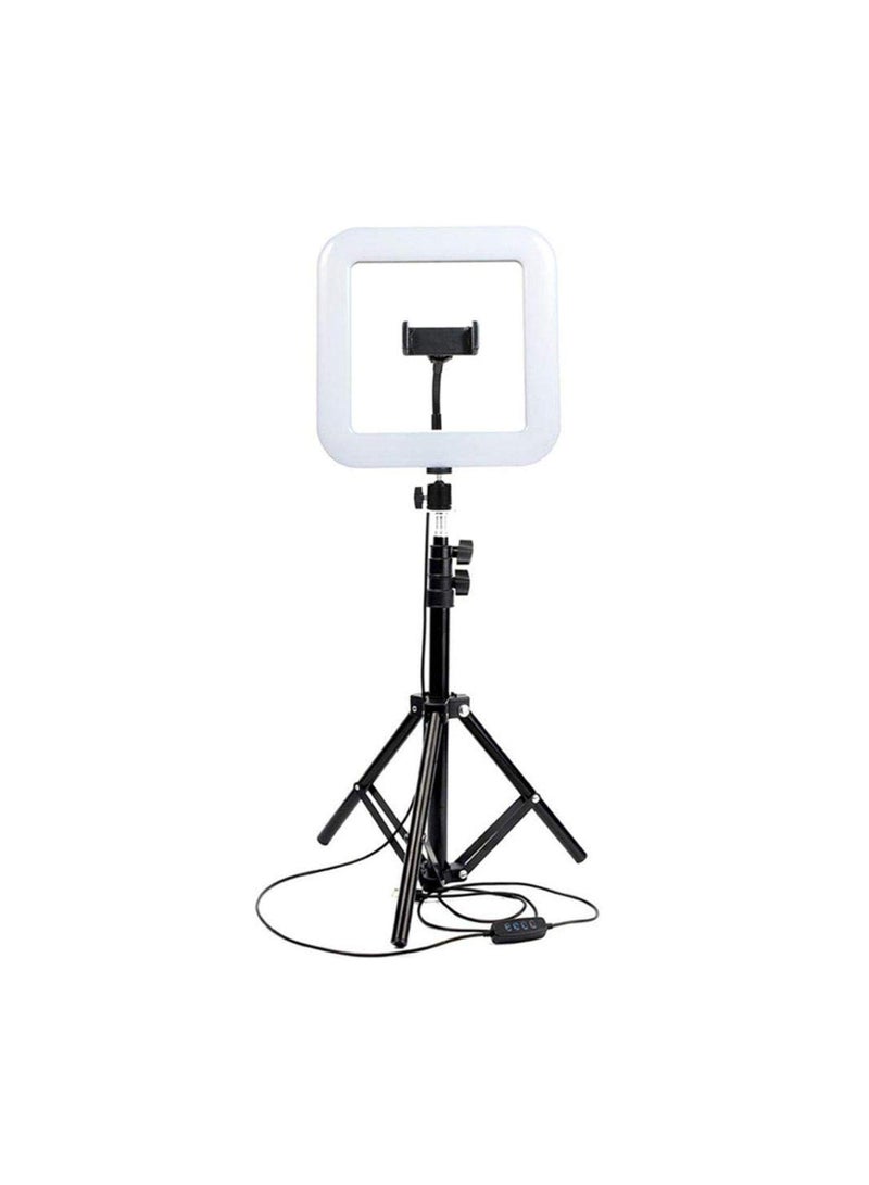 Square Selfie Ring Light LED 36W 5500K with Adjustable Light Stand – Professional Lighting for Photos & Videos 