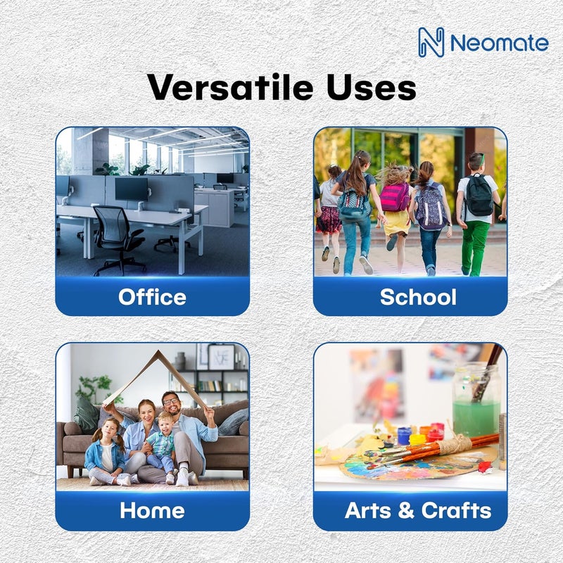 Neomate Magic Tape with Refillable Dispenser | 1.9cm x 25.4m | Invisible, Writable, Hand-Tearable for School, Home, and Office Use - Image 5