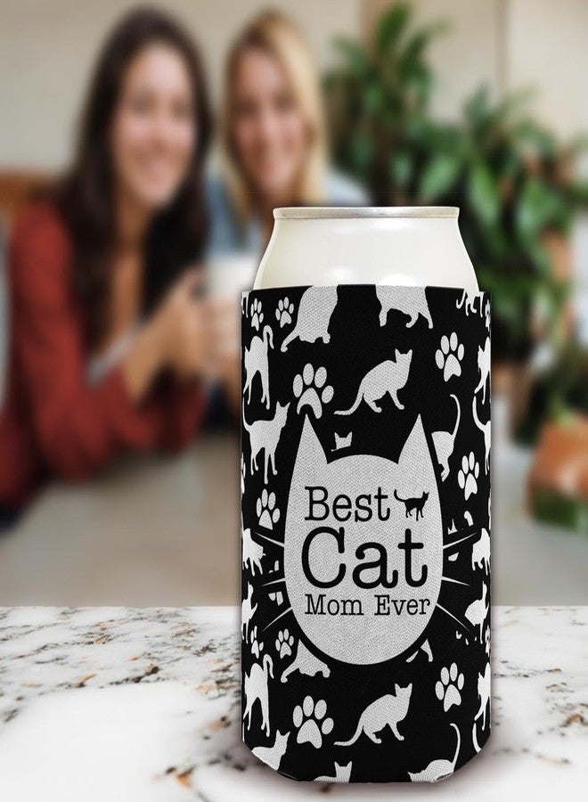 ذيس وير هدايا قطط مضحكة من ذيس وير، عبوة من قطعتين من حافظات المشروبات بسعة 12 أونصة، لون أسود - Image 5