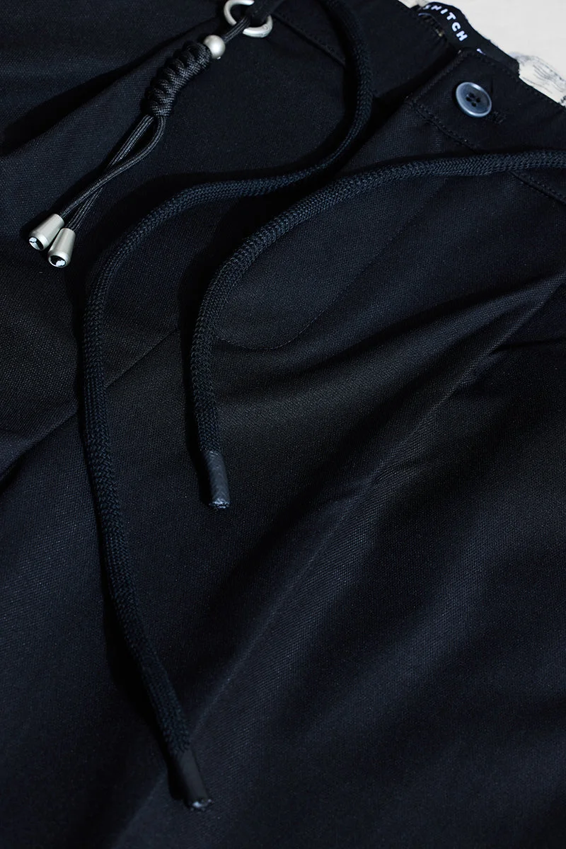 SNITCH بنطلون أسود بقصة عادية