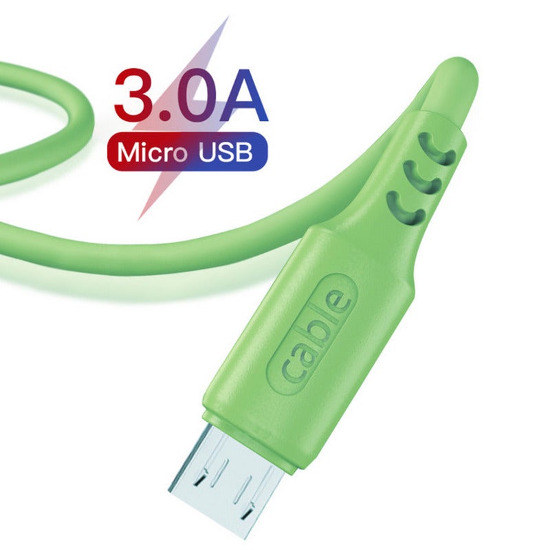 كابل مايكرو USB للشحن السريع: كابل بنفسجي عالي السرعة 3 أمبير، بلبون نحاسي سميك، ومقاوم للانحناء - نقل طاقة آمن وكفء، وعمر طويل للأجهزة والهواتف المحمولة المدعمة بكابل مايكرو USB - Image 5
