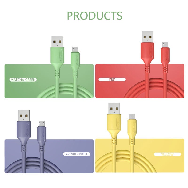 كابل مايكرو USB للشحن السريع: كابل بنفسجي عالي السرعة 3 أمبير، بلبون نحاسي سميك، ومقاوم للانحناء - نقل طاقة آمن وكفء، وعمر طويل للأجهزة والهواتف المحمولة المدعمة بكابل مايكرو USB - Image 4