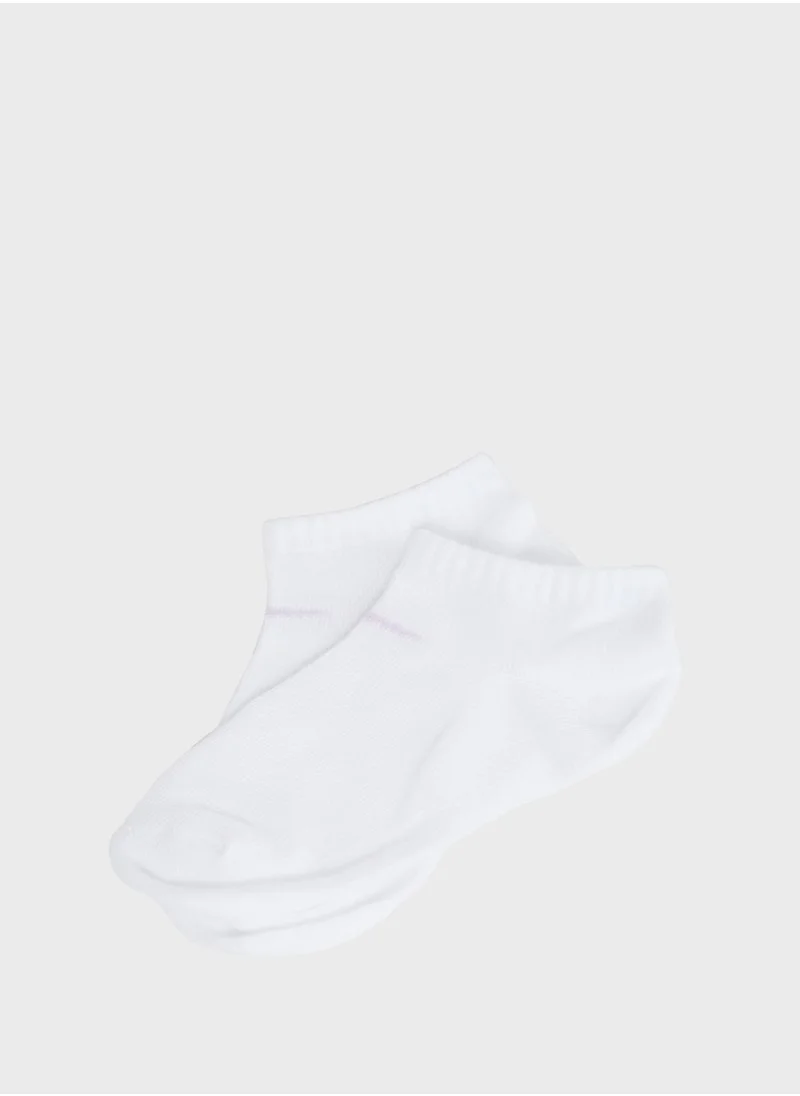 Nike Kids 6 Pack Metallic Swoosh Low Socks