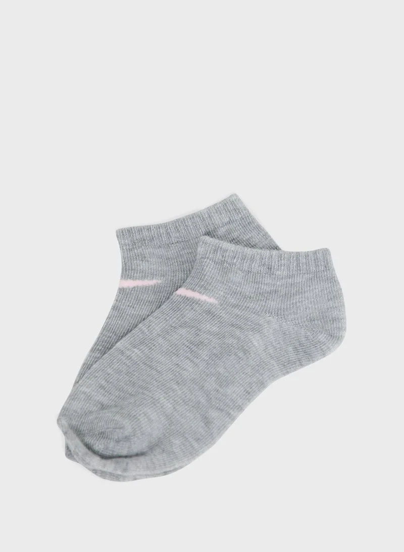 Nike Kids 6 Pack Metallic Swoosh Low Socks