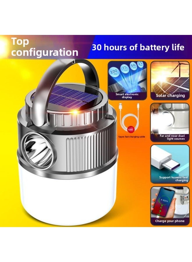 Solar Charging Light Outdoor Multifunctional Camping Light Power Failure Emergency Lighting Tent Light LED Night Market Stall Light