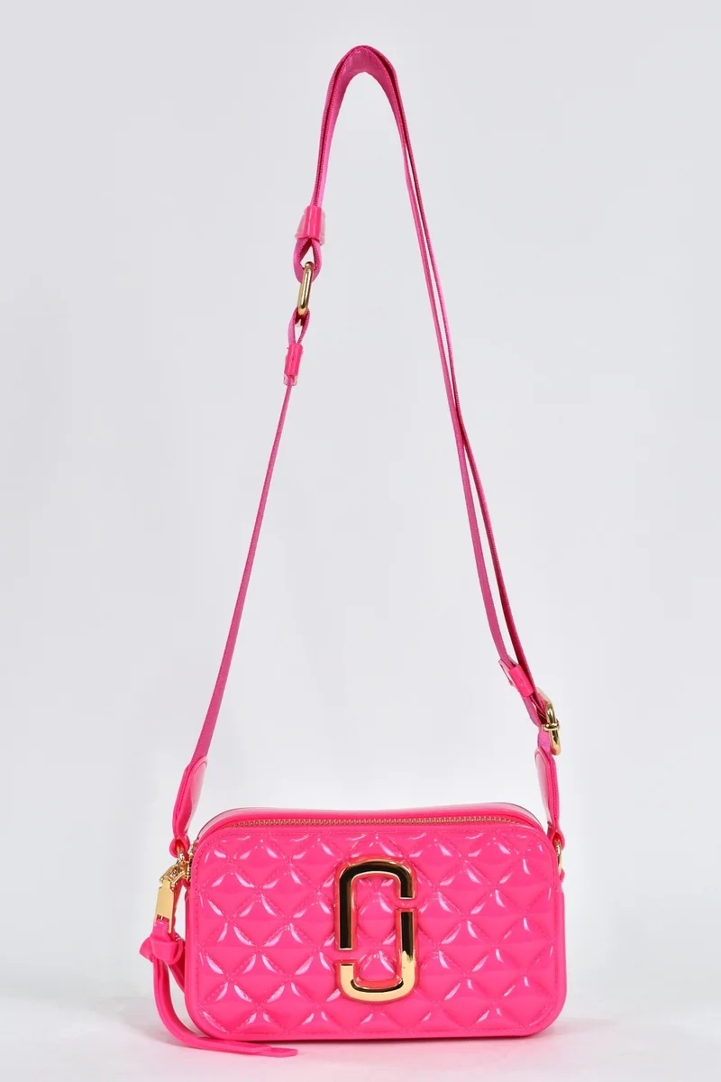 ايلاتي Women's Shoulder Strap Silicone Crossbody Bag Pink 26398