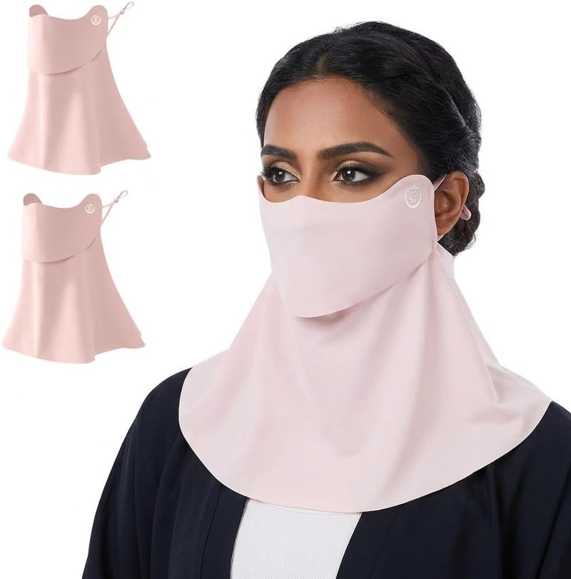 إكسفور { "titleAr": "كمامة وجه بحماية UPF 50، كمامة وجه بتبريد وحماية من أشعة UV مع فتحة تنفس، قابلة للغسيل من قماش الحرير الجليدي، مناسبة للرياضات مثل الجولف والتنزه وركوب الدراجات والصيد والجري (2 قطع)" "detailsAr": "🌞 تصميم فتحة تنفسي: فتح - Image 1