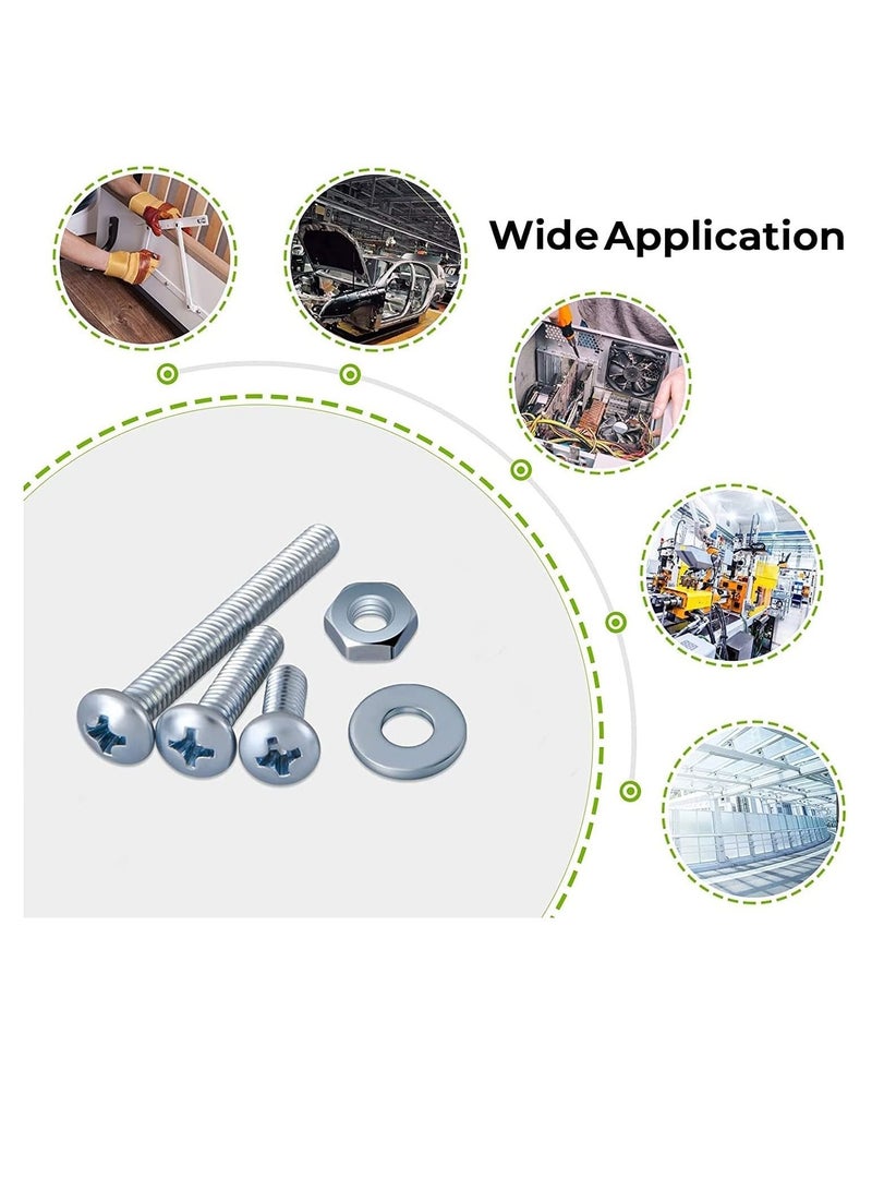 RACO Machine Screws/Bolts Stainless Steel Round Head Phillips Screws Muliti Purpose Use (100, 2BAX25) - Image 3