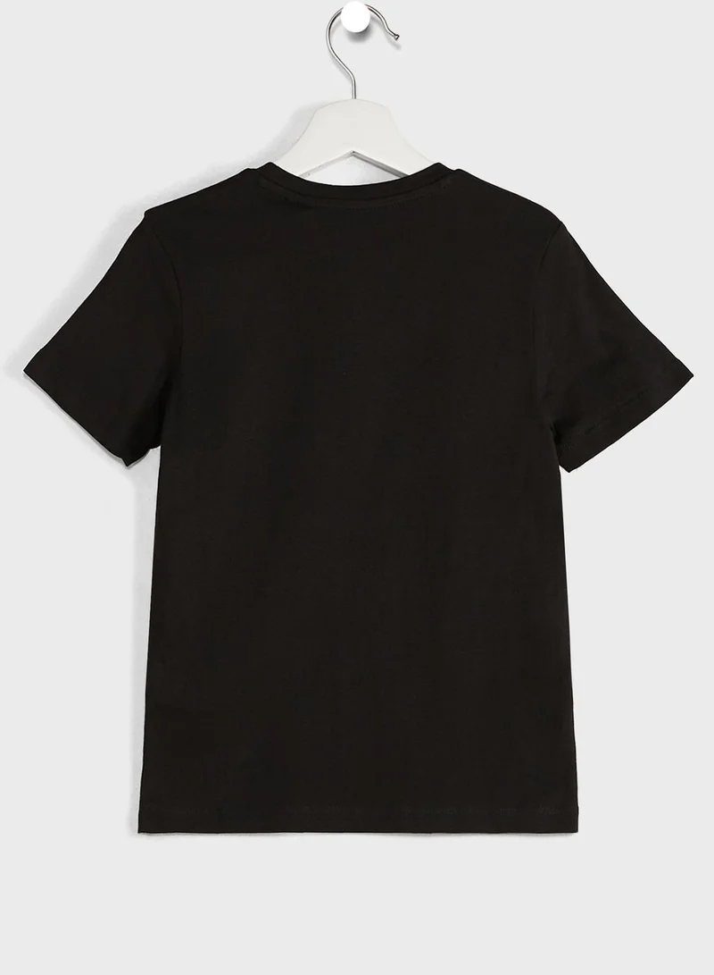 Jack & Jones Junior Youth Graphic Print Round Neck T-Shirt