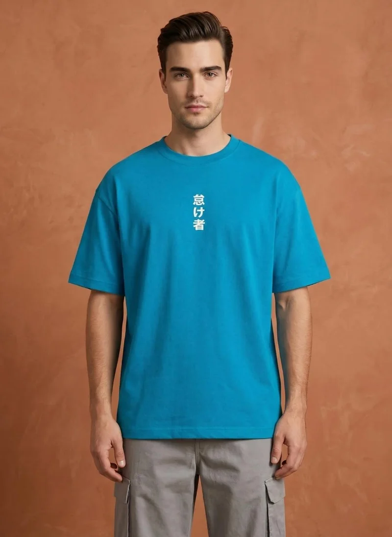 Men Oversized Graphic Printed T-shirt