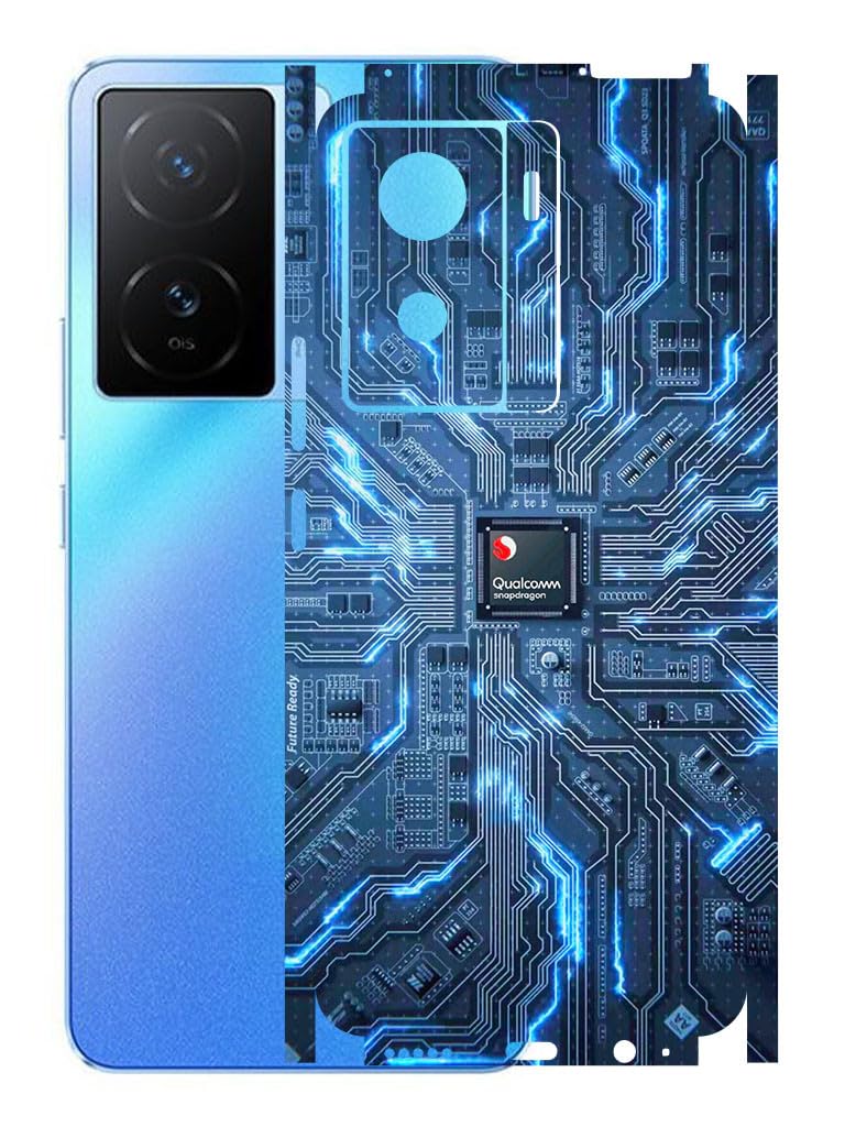 ملصق جلد خلفي موبايل VIVO IQOO Z7 (5G) - تغليف - واقي شاشة خلفي فيلم تغليف (تغطية - خلفية + كاميرا + جوانب) (تصميم - دائرة)