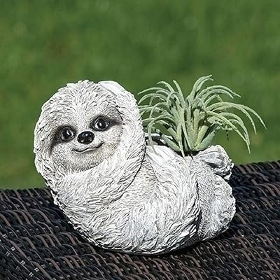Roman Giftware Inc, Garden Collection, Pudgy Pals, 4.75" H Mini Sloth Pudgy,Religious, Inspirational, Durable (5x4x4) - Image 1