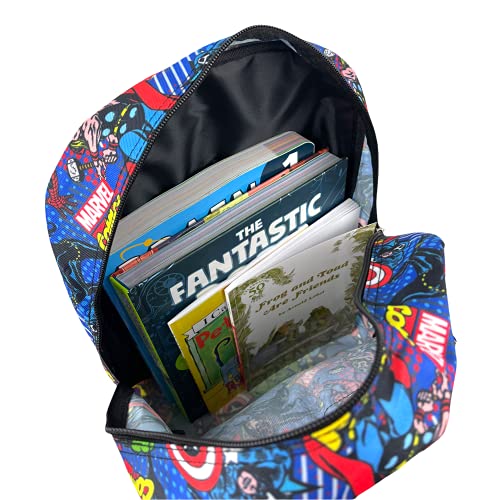 RALME Marvel Comics Avengers Incredible Hulk, Captain America, Spiderman Backpack for Kids, 16 inch - Image 5