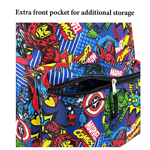 RALME Marvel Comics Avengers Incredible Hulk, Captain America, Spiderman Backpack for Kids, 16 inch - Image 4