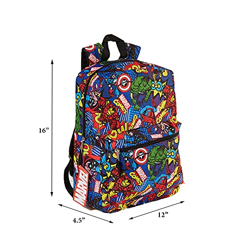 RALME Marvel Comics Avengers Incredible Hulk, Captain America, Spiderman Backpack for Kids, 16 inch - Image 2