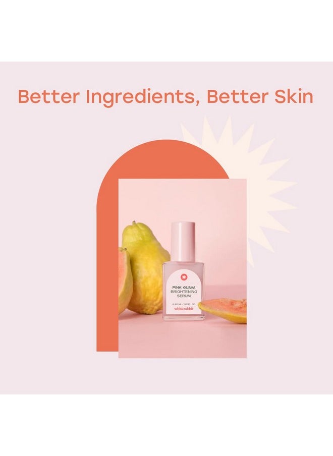 WHITE RABBIT - Pink Guava Brightening Serum Niacinamide & Hyaluronic Acid Lightweight Hydrating Guava Extract Korean Skincare Brighten & Smooth Skin For A Healthy Glow - Image 1