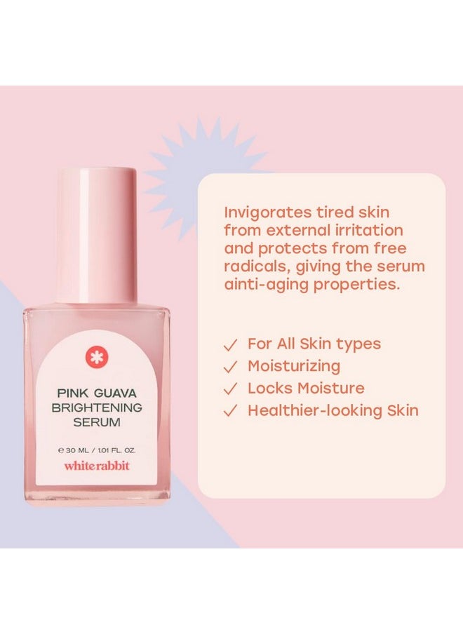WHITE RABBIT - Pink Guava Brightening Serum Niacinamide & Hyaluronic Acid Lightweight Hydrating Guava Extract Korean Skincare Brighten & Smooth Skin For A Healthy Glow - Image 1