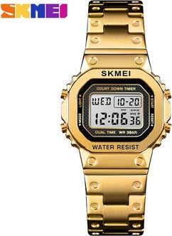 1433 Gold New Skmei 1456 Outdoor Sports Chronograph Countdown Digital Watch For Men Top Brand Steel Digital Mens Watches Reloj Hombre (From Overseas)