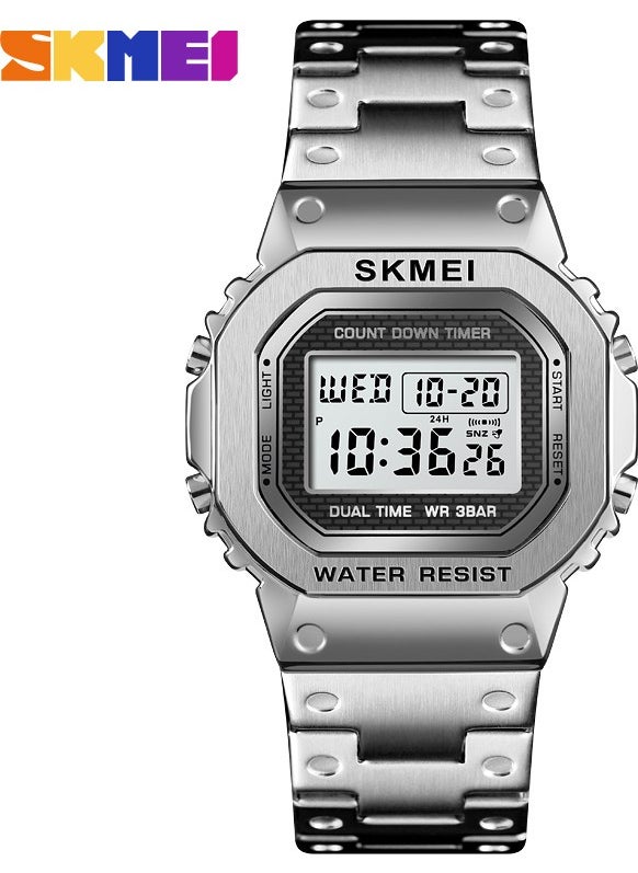 HANYANG - 1433 Gold New Skmei 1456 Outdoor Sports Chronograph Countdown Digital Watch For Men Top Brand Steel Digital Mens Watches Reloj Hombre (From Overseas) - Image 1