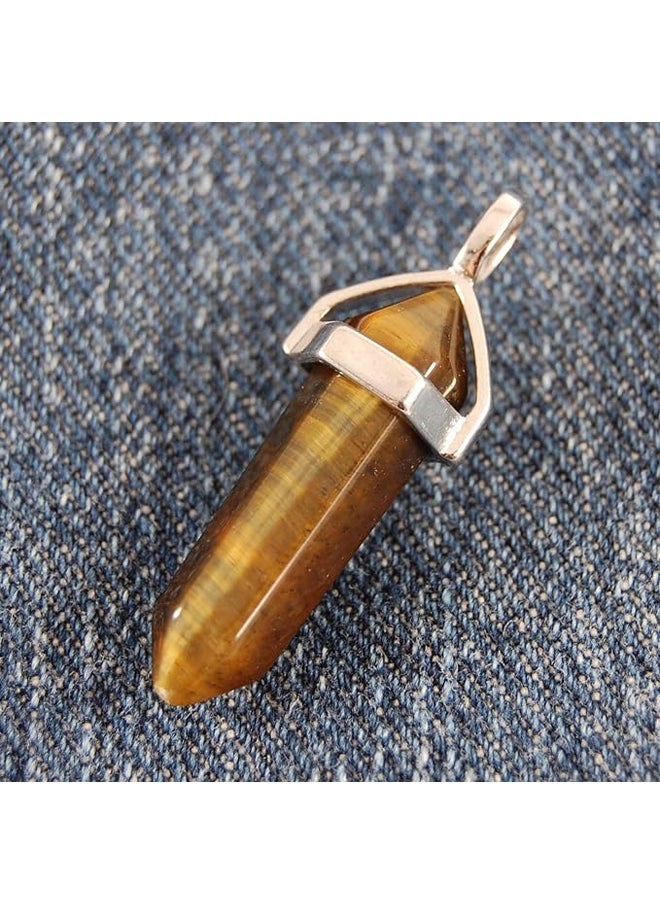 Generic - Natural Stone Crystal Gemstone Pendant Necklace Charm - Image 1