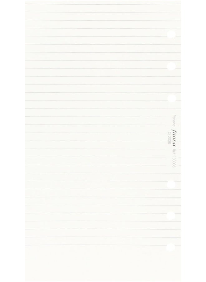 null - Filofax Personal White Ruled Notepaper R - Image 1