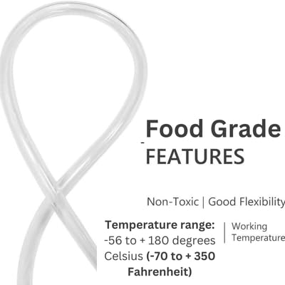 Generasis Transparent Silicone Pipe 5mm ID x 8mm OD 3 Metre Length Water Purifier Pipe DIY Project Silicone Hose Tube for Home Brewing Winemaking Medical Purpose Food Grade - Image 5