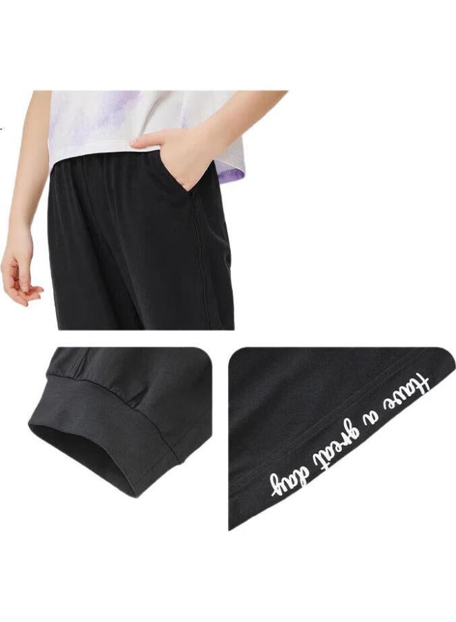 Balabala Children'S Clothing, Girls' Capri Pants, Summer Thin Style, For Older Children, Pants, Sports Pants, Trendy, 208225113001 - Image 3