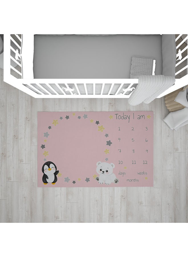 Home Print Milestone Baby Blanket