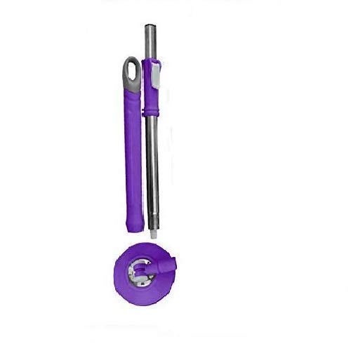 Dmitry Spin Mop Broom Handle Stick with Microfiber Head Mop Refill Stainless Steel Pole for 360 Floor Cleaning Random Color - Image 3
