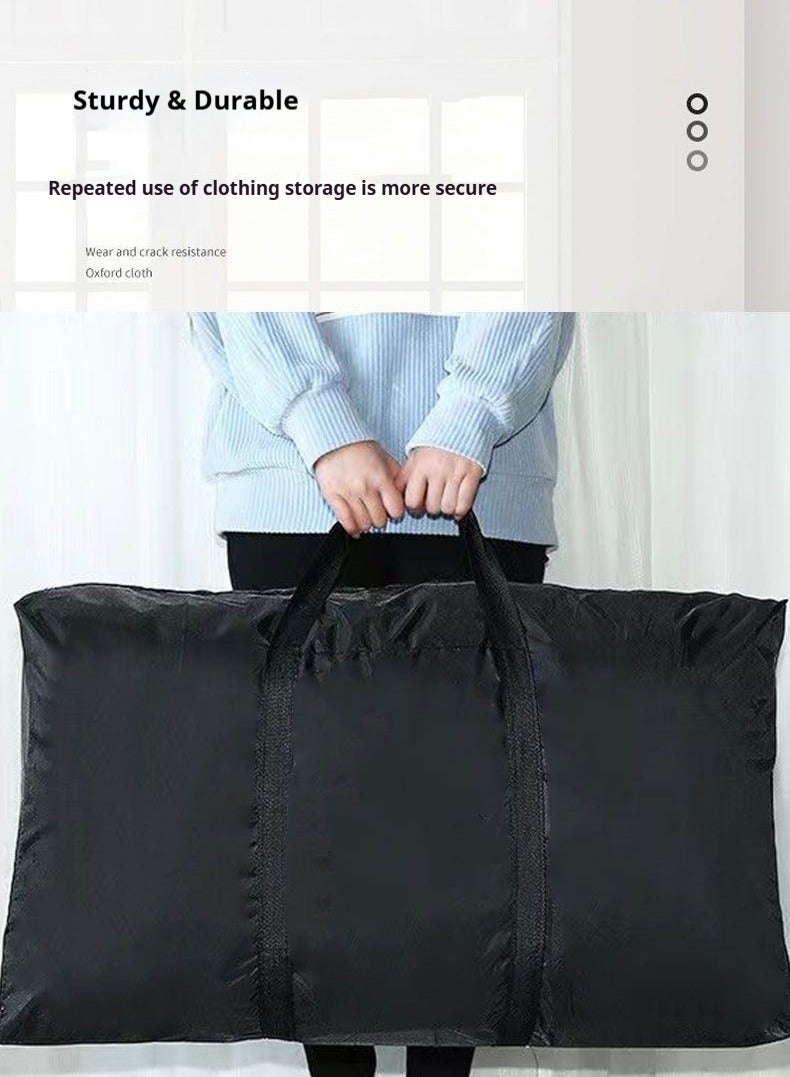 180L Extra Large Moving Bags with Strong Zippers & Carrying Handles, Storage Bags Storage Totes for Clothes, Moving Supplies, Space Saving, Oversized Storage Bag Organizer for Moving, Traveling  - Image 2