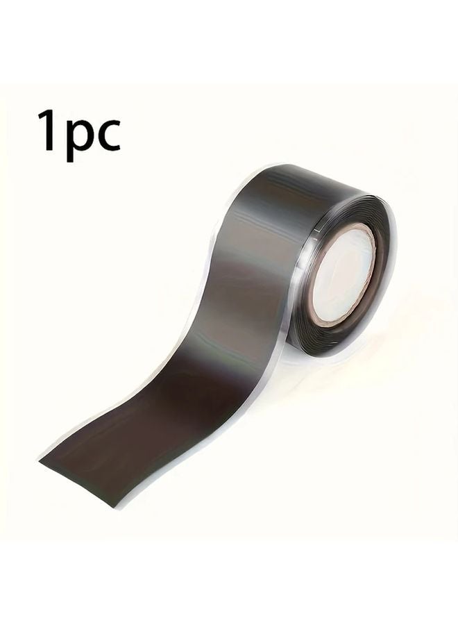 Black Self Adhesive Silicone Pipe Repair Tape 1pc Durable Leak Proof Sealant For Plumbing - Image 1