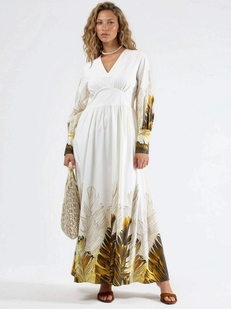 Jennyfer Tropical Floral Print Maxi Dress - Image 1