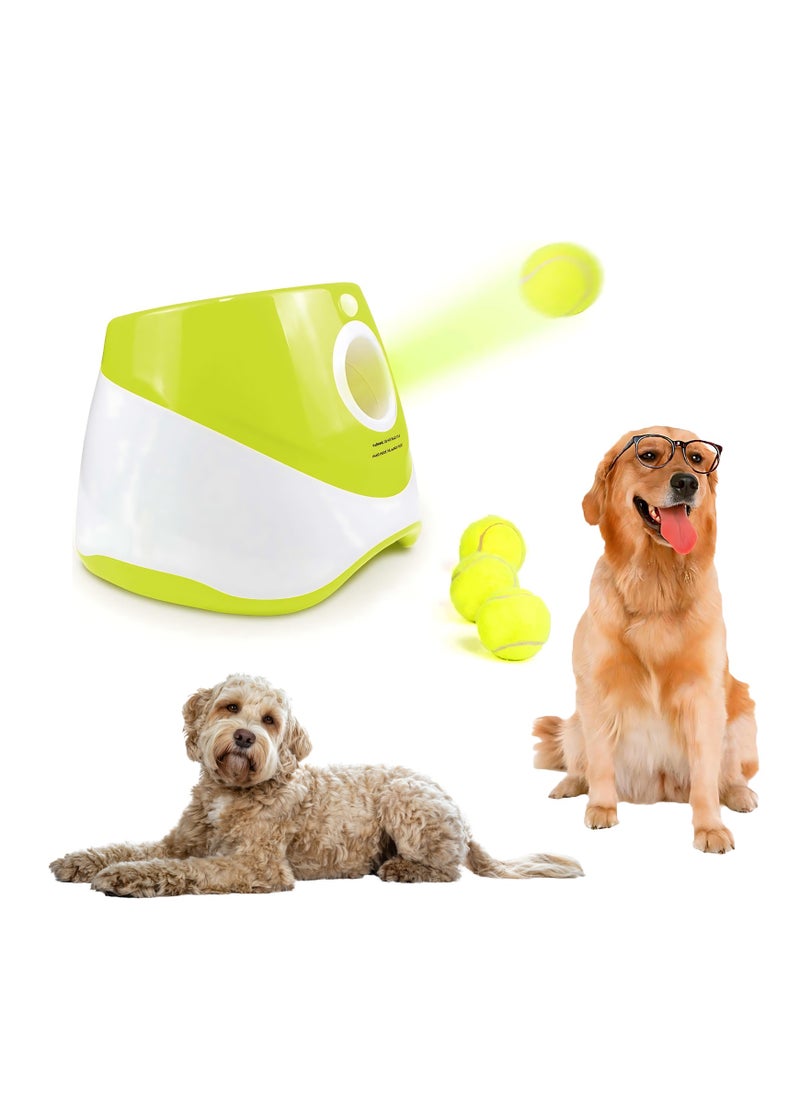 Generic - Dog Automatic Ball Launcher for Small and Medium Dogs, Interactive Dog Tennis Ball Throwing Machine Mental Stimulation Toys for Dogs Enrichment Toy for Indoor & Outdoor Use, 3 Balls + Charger Included - Image 1