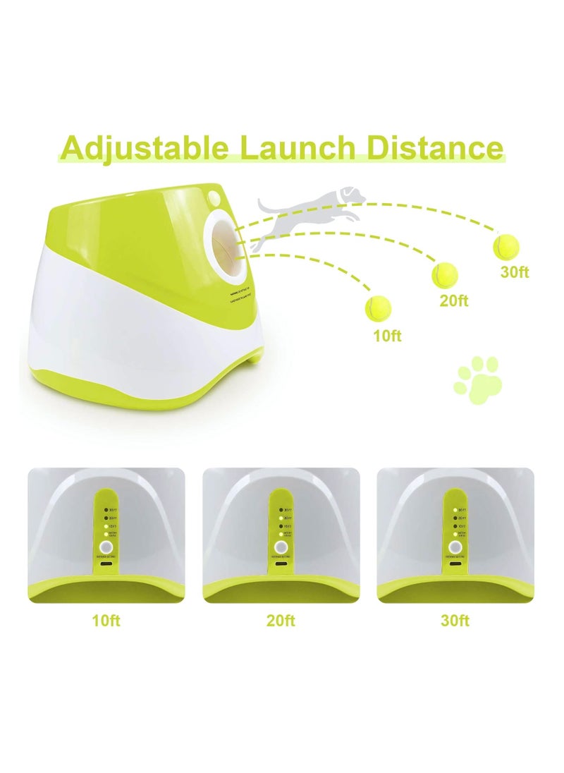 Generic - Dog Automatic Ball Launcher for Small and Medium Dogs, Interactive Dog Tennis Ball Throwing Machine Mental Stimulation Toys for Dogs Enrichment Toy for Indoor & Outdoor Use, 3 Balls + Charger Included - Image 1