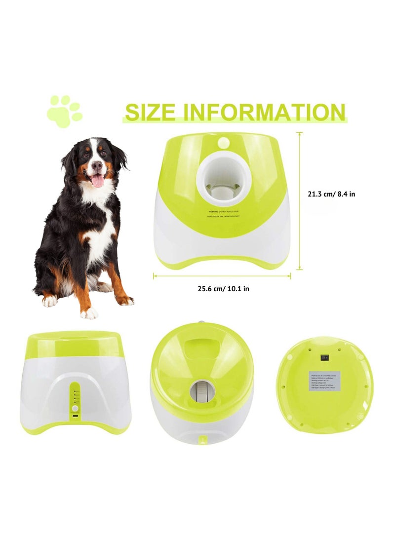 Generic - Dog Automatic Ball Launcher for Small and Medium Dogs, Interactive Dog Tennis Ball Throwing Machine Mental Stimulation Toys for Dogs Enrichment Toy for Indoor & Outdoor Use, 3 Balls + Charger Included - Image 1