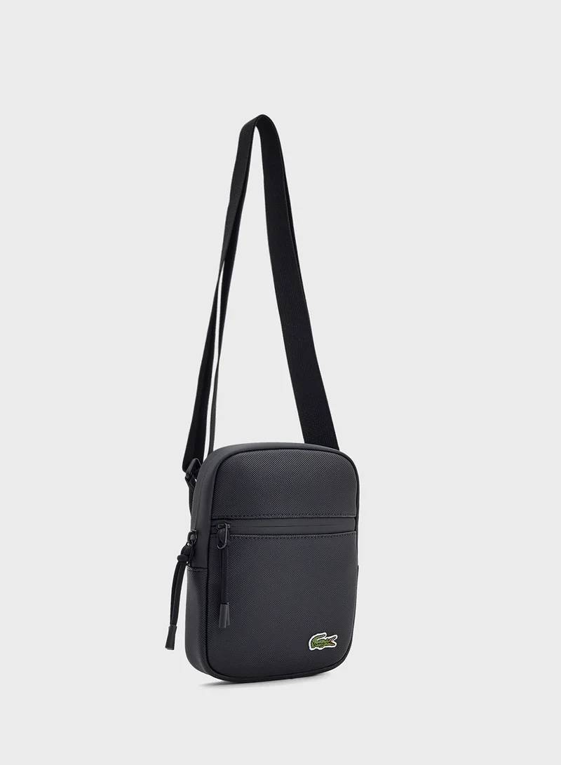 LACOSTE Logo Zip Over Crossbody