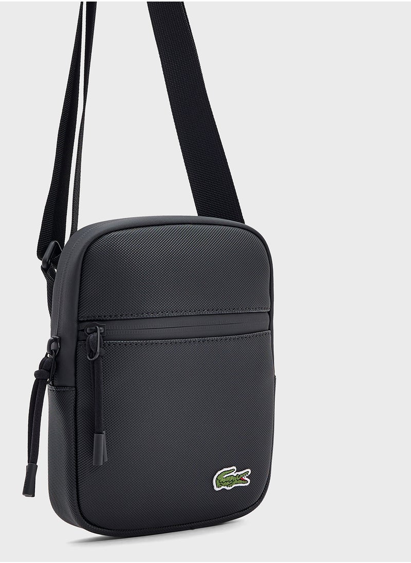 LACOSTE Logo Zip Over Crossbody  - Image 4