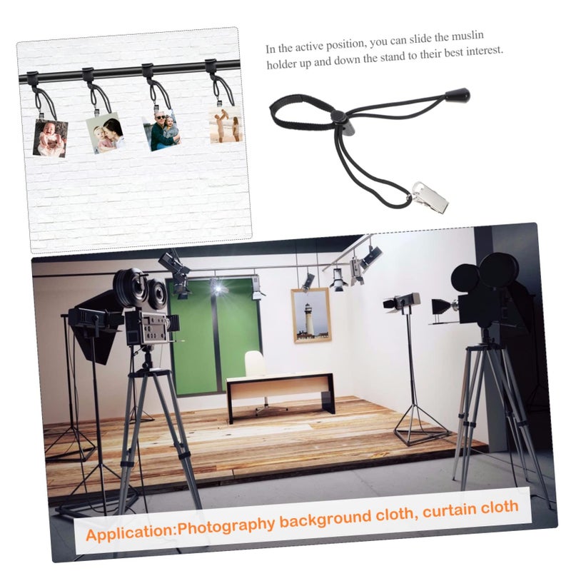 12 Pack Backdrop Clamp Multi Function Large Grip Clips Black - Image 5