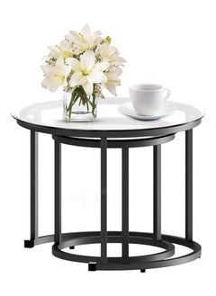 AGD 2 metal side tables in a modern and simple shape for the living room and bedroom  - Image 5