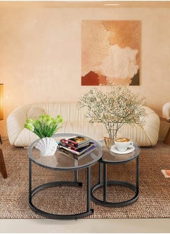 AGD 2 metal side tables in a modern and simple shape for the living room and bedroom  - Image 1