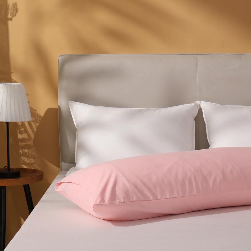 DOWNSTORIA Body Pillow Cover, Ultra Soft Microfiber Long Pillowcase, Envelope Closure Large Pillow Cases 20x54 inch (Pink) - Image 4