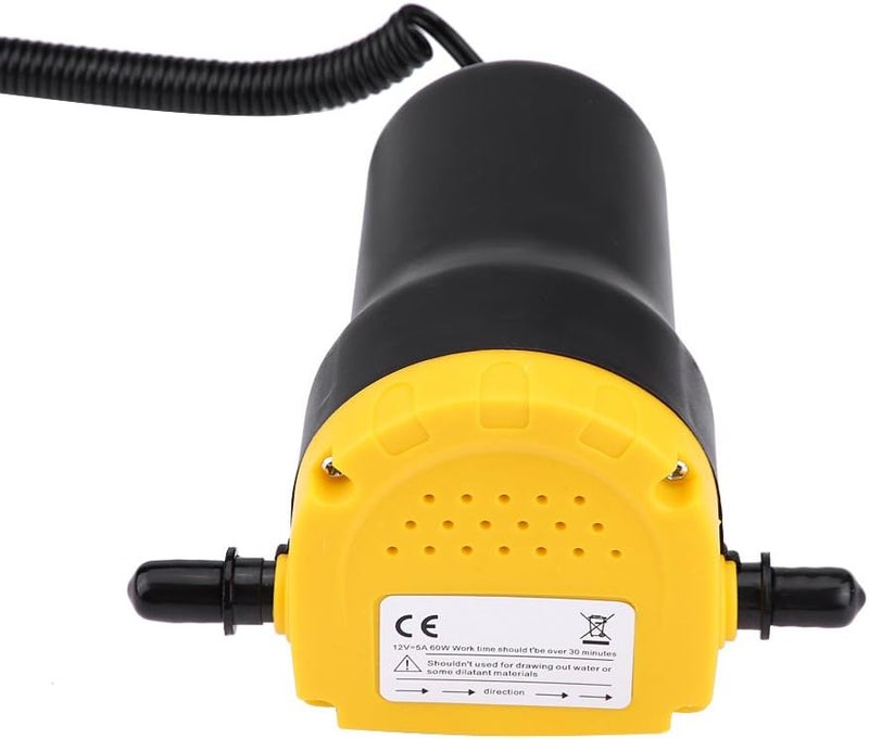 klarako Oil Change Pump Extractor 12v 60w Oil Extractor Pump Oil Pump Extractor, Oil Fluid Scavenge Suction Oil Transfer Pump Suction Transfer Pump Changing Oil for Boat Tubes Truck RV ATV - Image 4