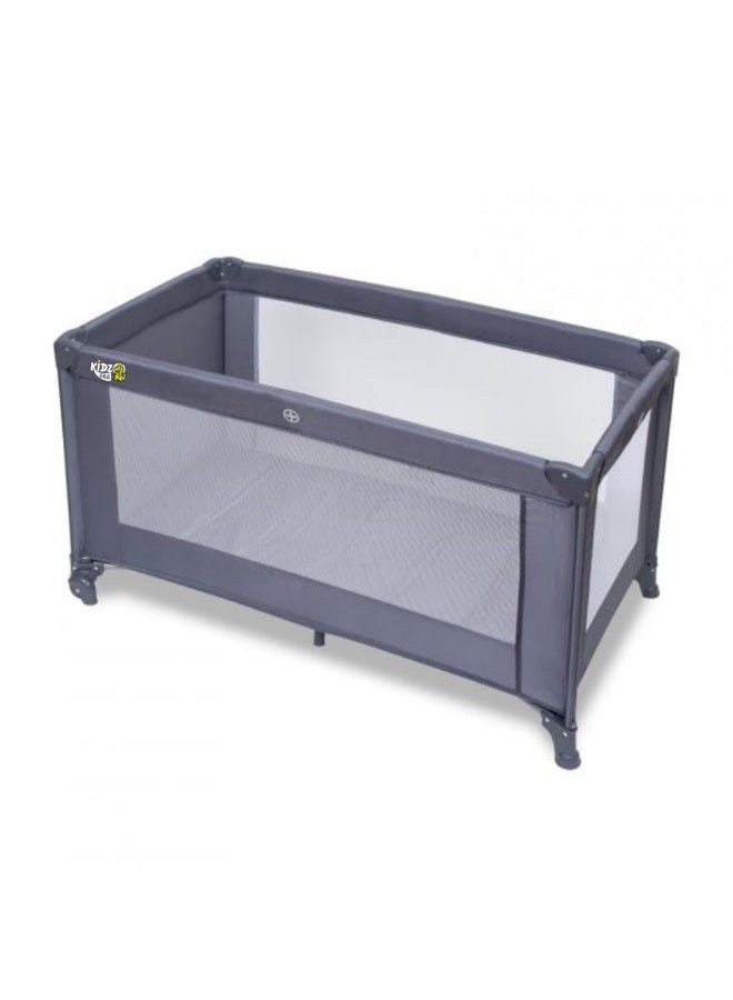 kidz Era Portable playpen , bassinet with front wheels for easy movement, mattress and carrying bag - easy to fold, full mesh ventilation, travel safe - Image 3
