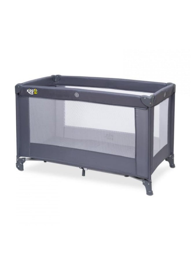 kidz Era Portable playpen , bassinet with front wheels for easy movement, mattress and carrying bag - easy to fold, full mesh ventilation, travel safe - Image 4