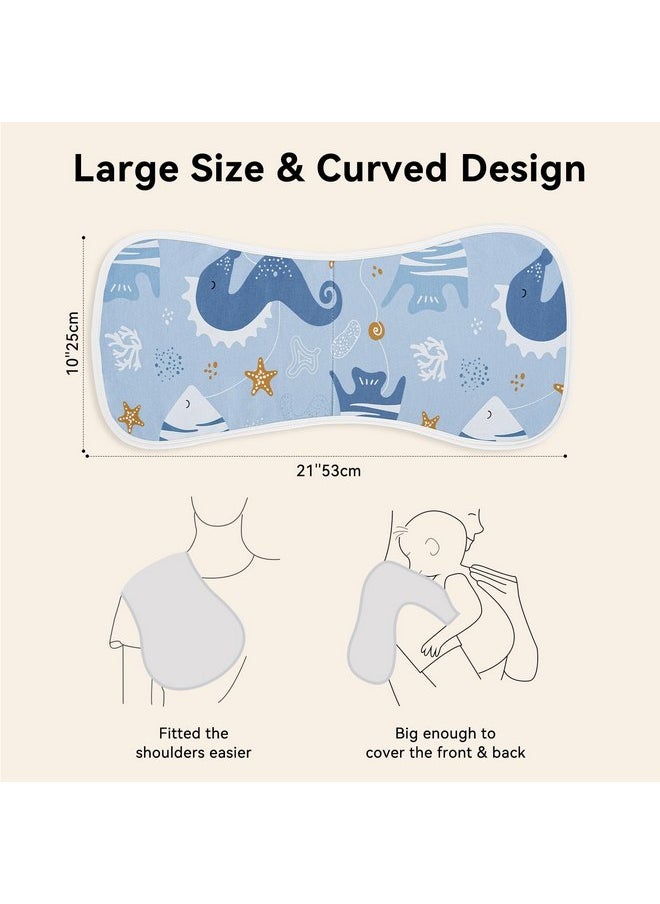 Yoofoss Baby Burp Cloths 5 Pack Burping Cloths for Babies Boys Girls Large 21''X10'' Extra Soft and Absorbent Ocean - pzsku/ZEC88A76F7828501DE9F0Z/45/_/1737031004/48c47c0a-83a3-4fcd-bcd7-a95c5938a822