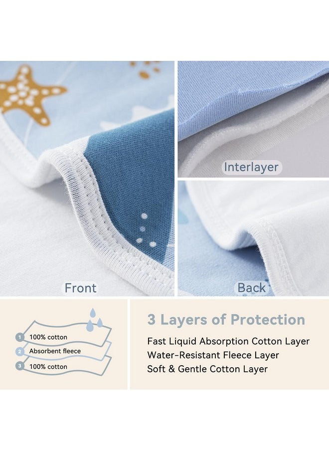 Yoofoss Baby Burp Cloths 5 Pack Burping Cloths for Babies Boys Girls Large 21''X10'' Extra Soft and Absorbent Ocean - pzsku/ZEC88A76F7828501DE9F0Z/45/_/1737031007/16e32231-97cc-4e73-bbb9-0f5ffad8526a